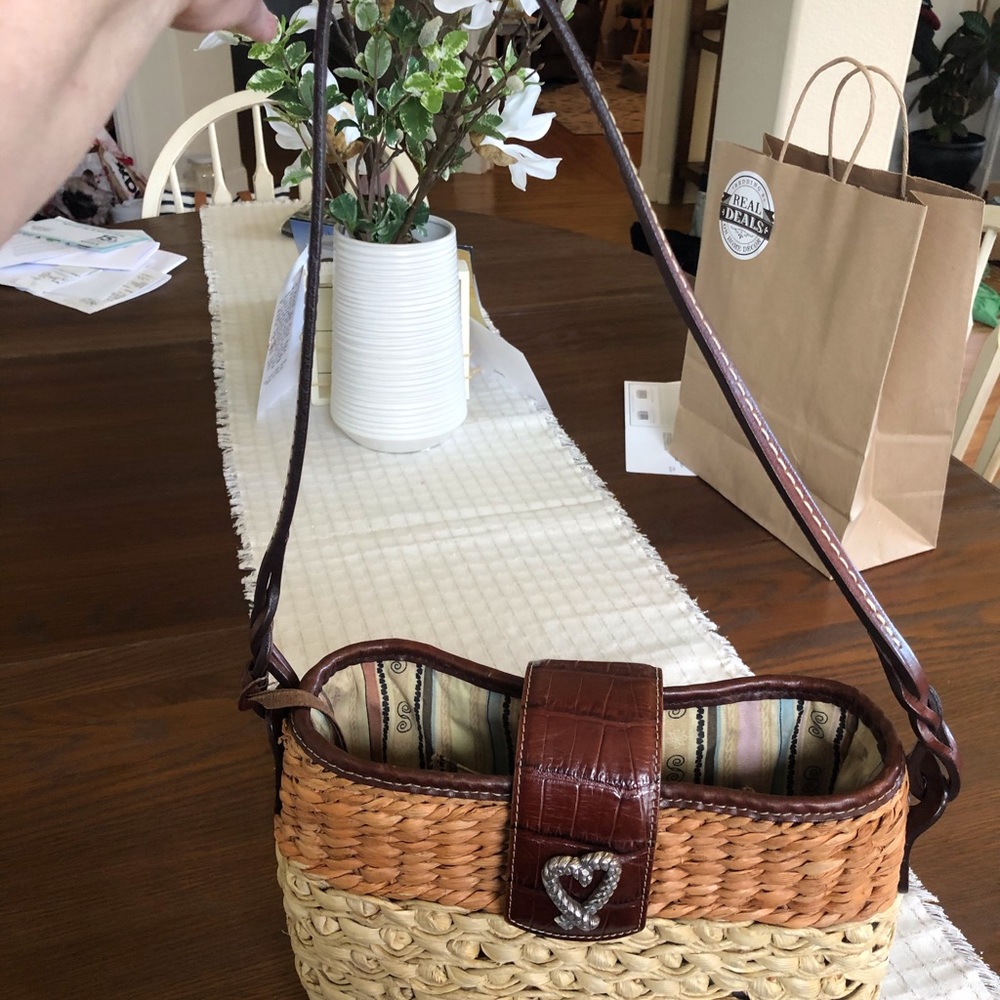 Brighton straw purse